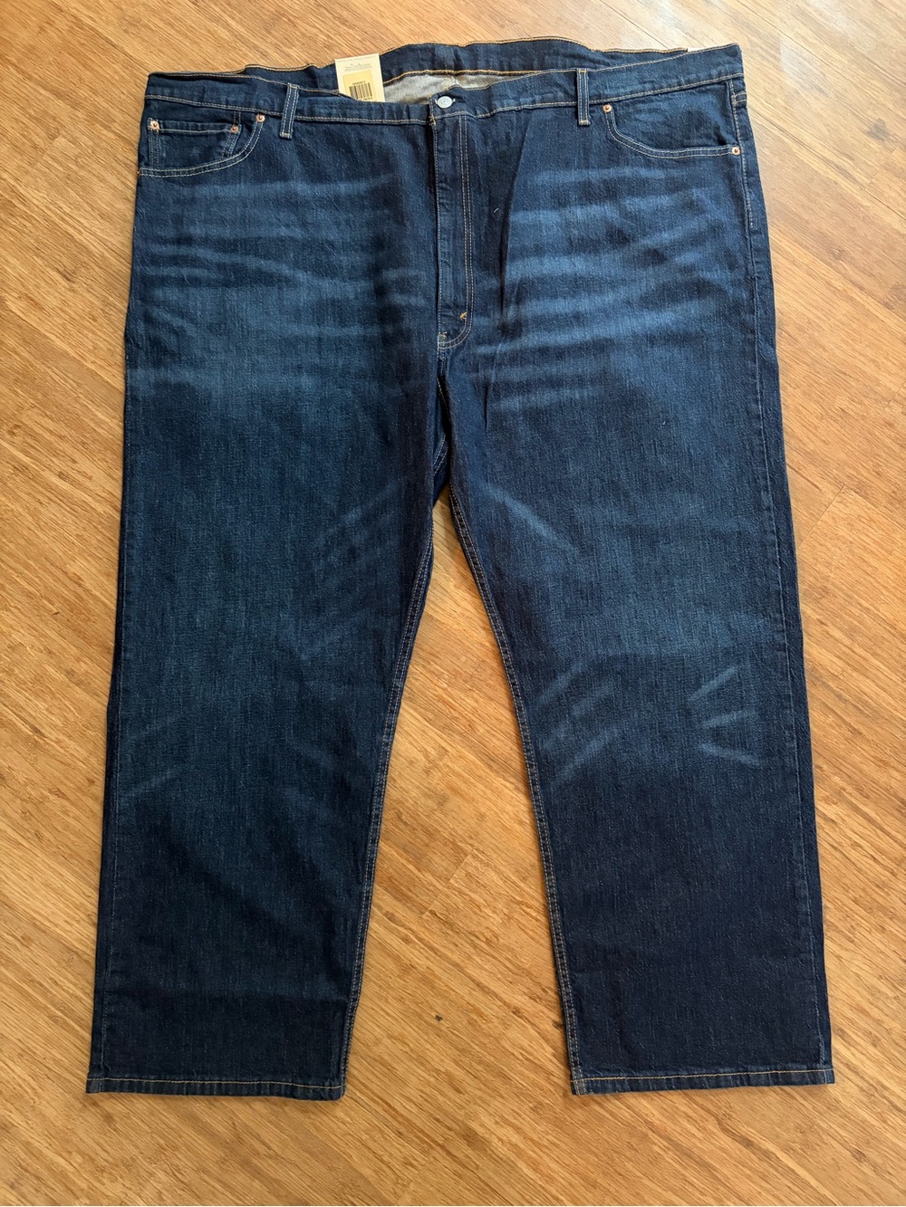 NWT Levis 505 Big & Tall blue denim jeans. 54x30